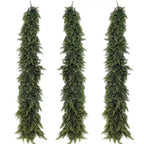 Christmas Artificial Cypress Garland, Waterproof Faux Cedar Greenery Garland for Holiday Home Decoration