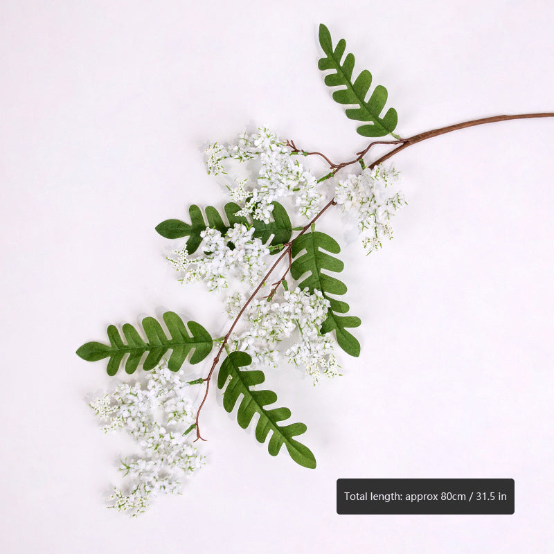 Artificial Sophora Flower Stem, Faux Wisteria Like Hanging Floral Branch for Vase Home Wedding Decor