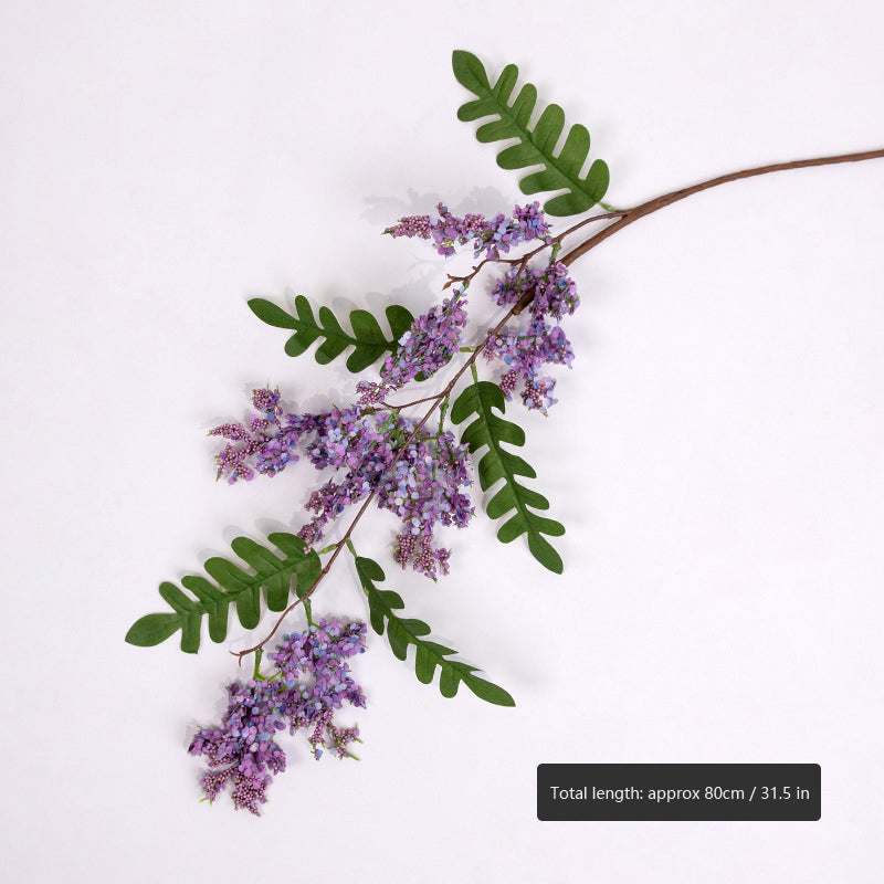 Artificial Sophora Flower Stem, Faux Wisteria Like Hanging Floral Branch for Vase Home Wedding Decor
