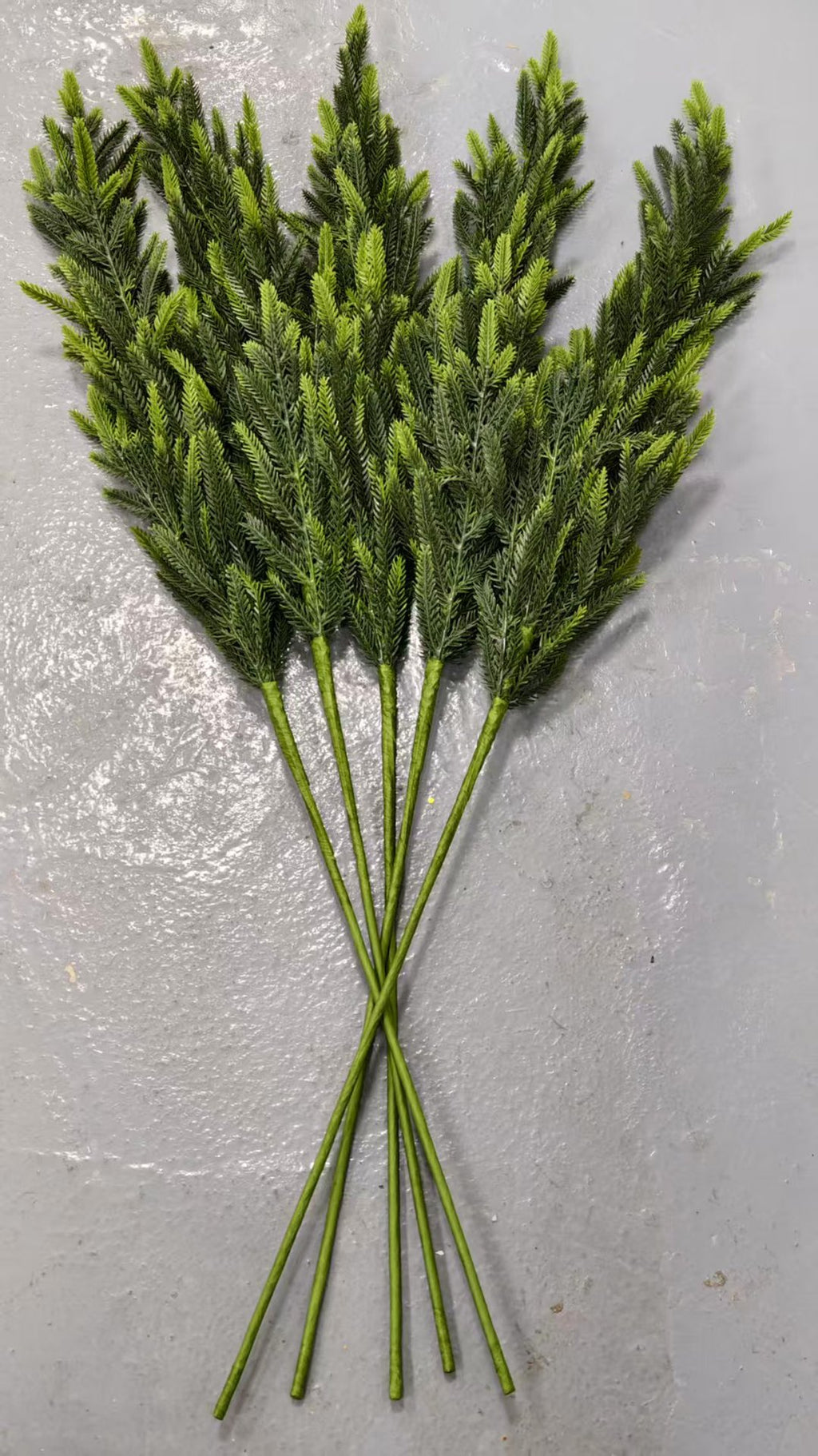 Artificial Norfolk Pine Stems, Real Touch Faux Pine Branches for Christmas & Holiday Home Decor