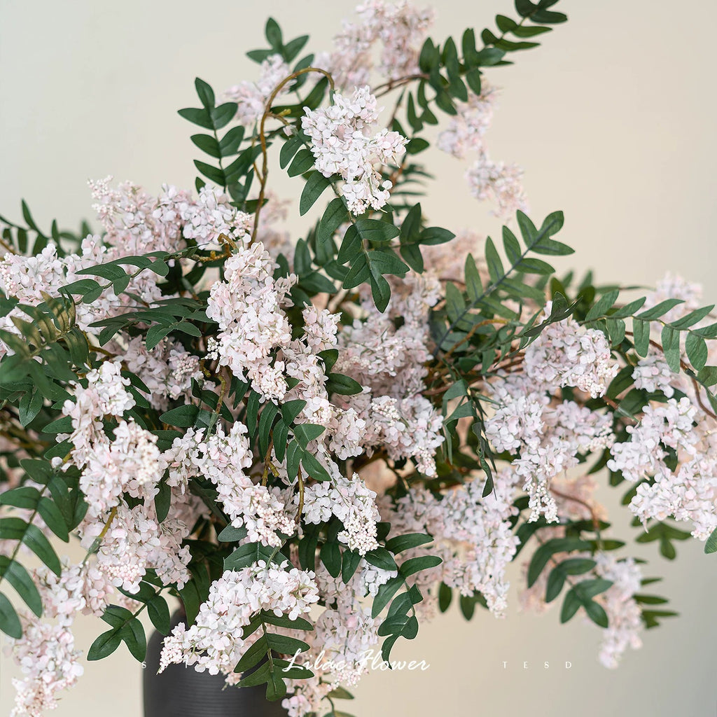Artificial Sophora Flower Stem, Faux Wisteria Like Hanging Floral Branch for Vase Home Wedding Decor